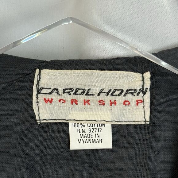 Vintage Carol Horn Workshop Embellished Velvet Elephant Appliqué Vest One Size - Picture 8 of 8